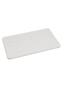 ALFOMBRA BAÑO DIATOMITA GRIS CLARO 60 X 39 CM