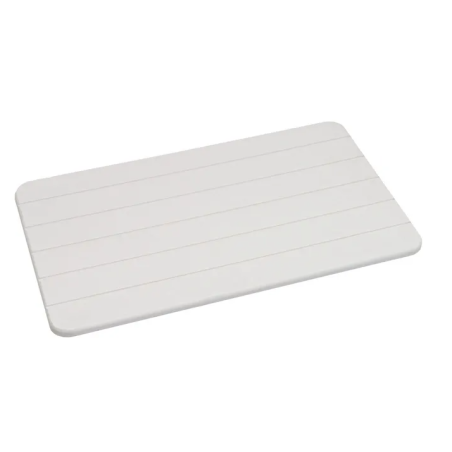ALFOMBRA BAÑO DIATOMITA GRIS CLARO 60 X 39 CM