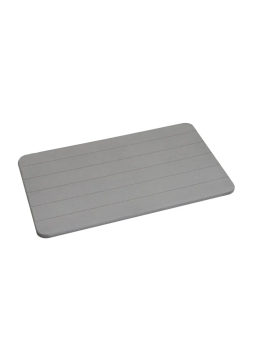 ALFOMBRA BAÑO DIATOMITA GRIS OSCURO 60 X 39 CM