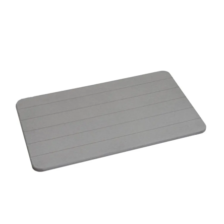 ALFOMBRA BAÑO DIATOMITA GRIS OSCURO 60 X 39 CM