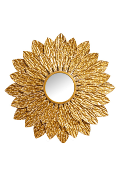 Espejo Pared Pétalo Dorado 103*4 cm