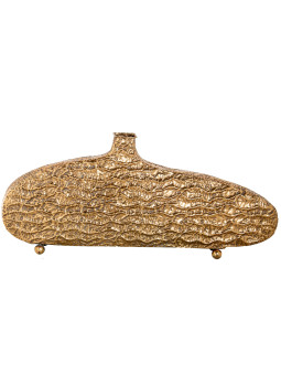 Jarrón Metal Dorado