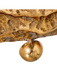 Jarrón Metal Dorado