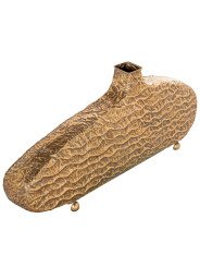 Jarrón Metal Dorado