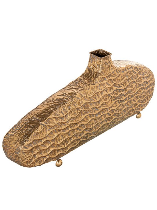 Jarrón Metal Dorado