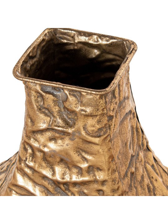 Jarrón Metal Dorado