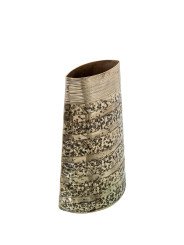 Jarrón Aluminio Dorado