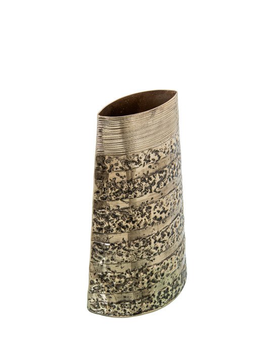 Jarrón Aluminio Dorado