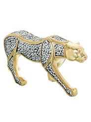 Figura Resina Guepardo Dorado
