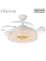 Ventilador Techo C/luz 4 Aspas Retráctiles Blanco Ethereal
