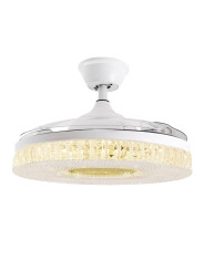 Ventilador Techo C/luz 4 Aspas Retráctiles Blanco Ethereal