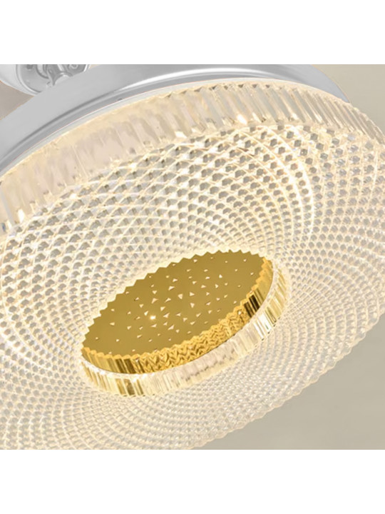 Ventilador Techo C/luz 4 Aspas Retráctiles Blanco Ethereal