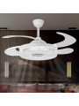 Ventilador Techo C/luz 4 Aspas Retráctiles Blanco Ethereal