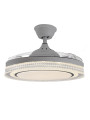 Ventilador Techo C/luz 3 Aspas Retráctiles Gris Whisper