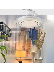 Ventilador Techo C/luz 3 Aspas Retráctiles Blanco Whisper