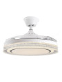 Ventilador Techo C/luz 3 Aspas Retráctiles Blanco Whisper
