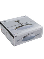Ventilador Techo C/luz 3 Aspas Retráctiles Cromado Nexus