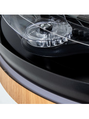Ventilador Techo C/luz 4 Aspas Retráct. Negro/madera Aurora