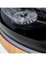 Ventilador Techo C/luz 4 Aspas Retráct. Negro/madera Aurora