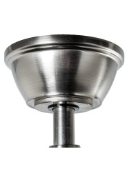Ventilador Techo C/luz 4 Aspas Retráctiles Plateado Volturn
