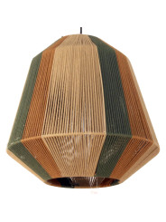 Lámpara Techo Cuerda C/armazón Hierro, 1xe27 Max.60w No Incl