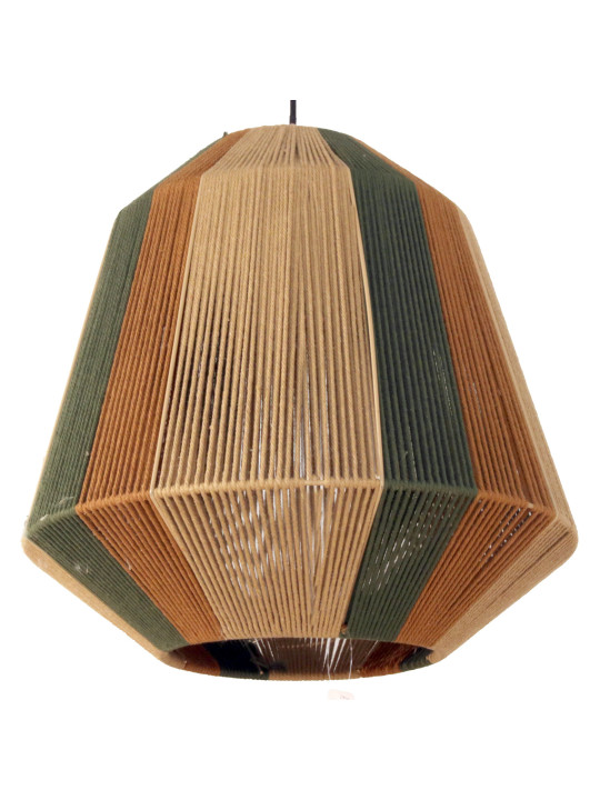 Lámpara Techo Cuerda C/armazón Hierro, 1xe27 Max.60w No Incl