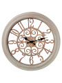 Reloj Pared 40cm Acrílico Blanco/dorado