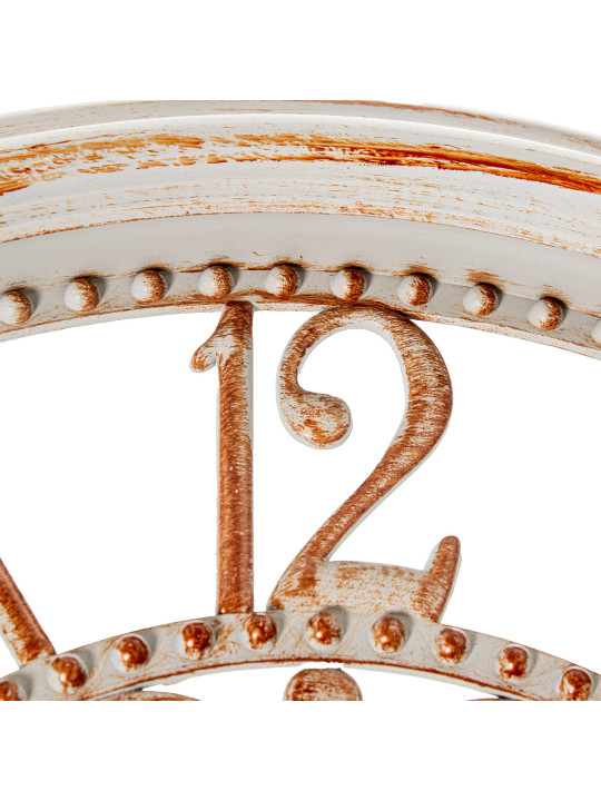 Reloj Pared 40cm Acrílico Blanco/dorado