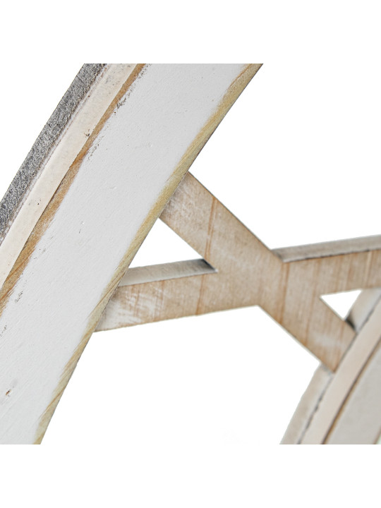 Reloj Pared Madera 60cm Manecillas de Aluminio