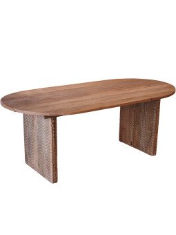 Mesa Comedor Madera Mango Rectangular