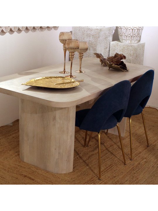 Mesa Comedor Madera Mango Rectangular
