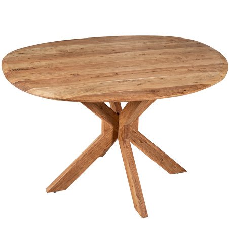 Mesa Comedor Madera Mango Ovalada