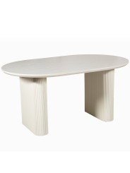 Mesa Comedor Madera Extensible Color Beige +95084